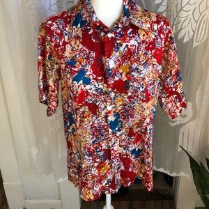 Vintage/retro Hawaii men’s abstract shirt.